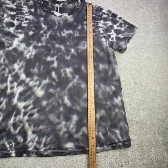 Lululemon All Yours Tee Tie Dye Graphite Grey Pima Cotton Shirt W3EB9S Size XL - Picture 5 of 6